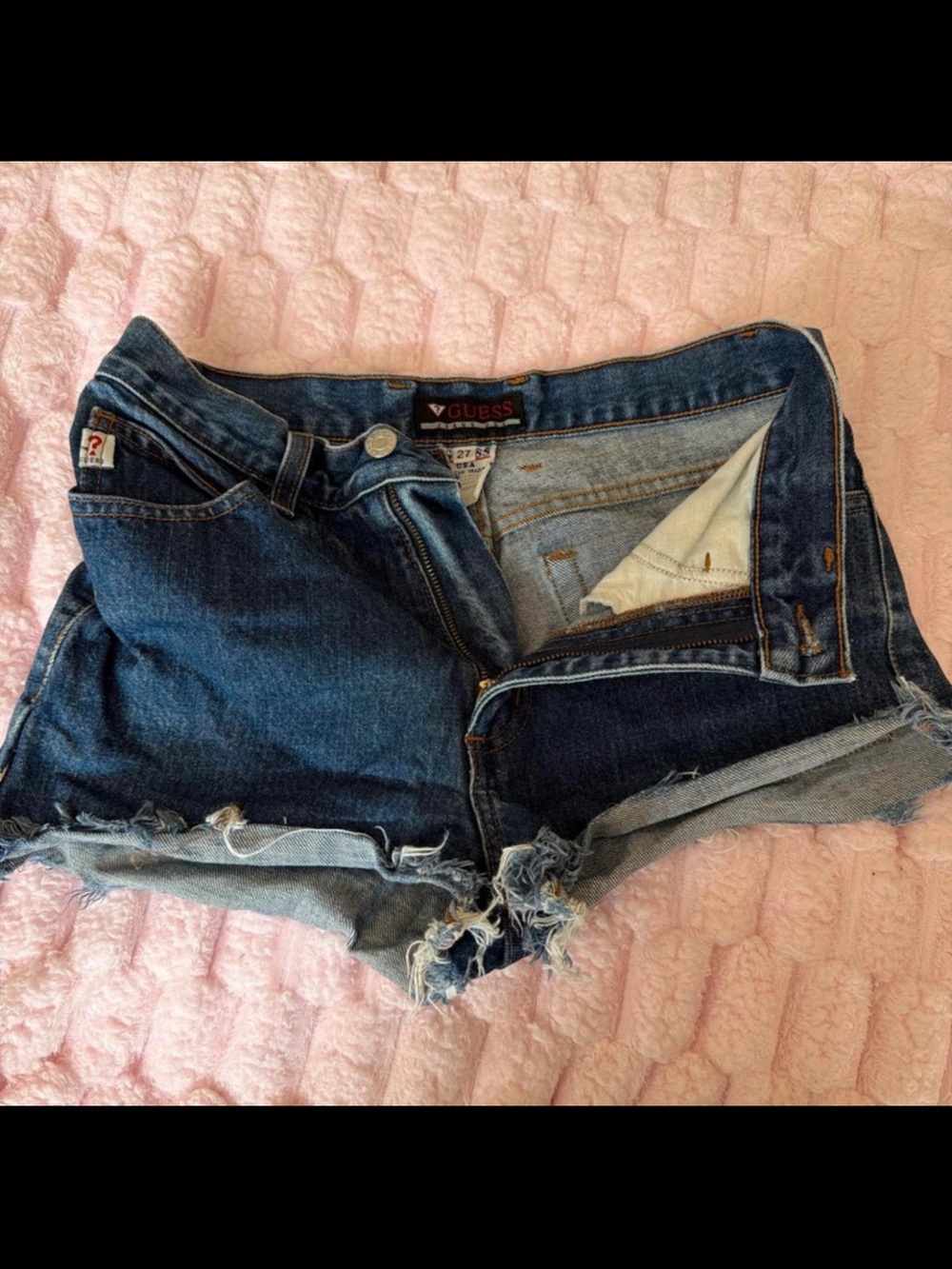 GUESS Light Blue Denim Jeans with Contrast Stitching